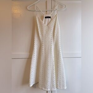 GUESS White eyelet dress